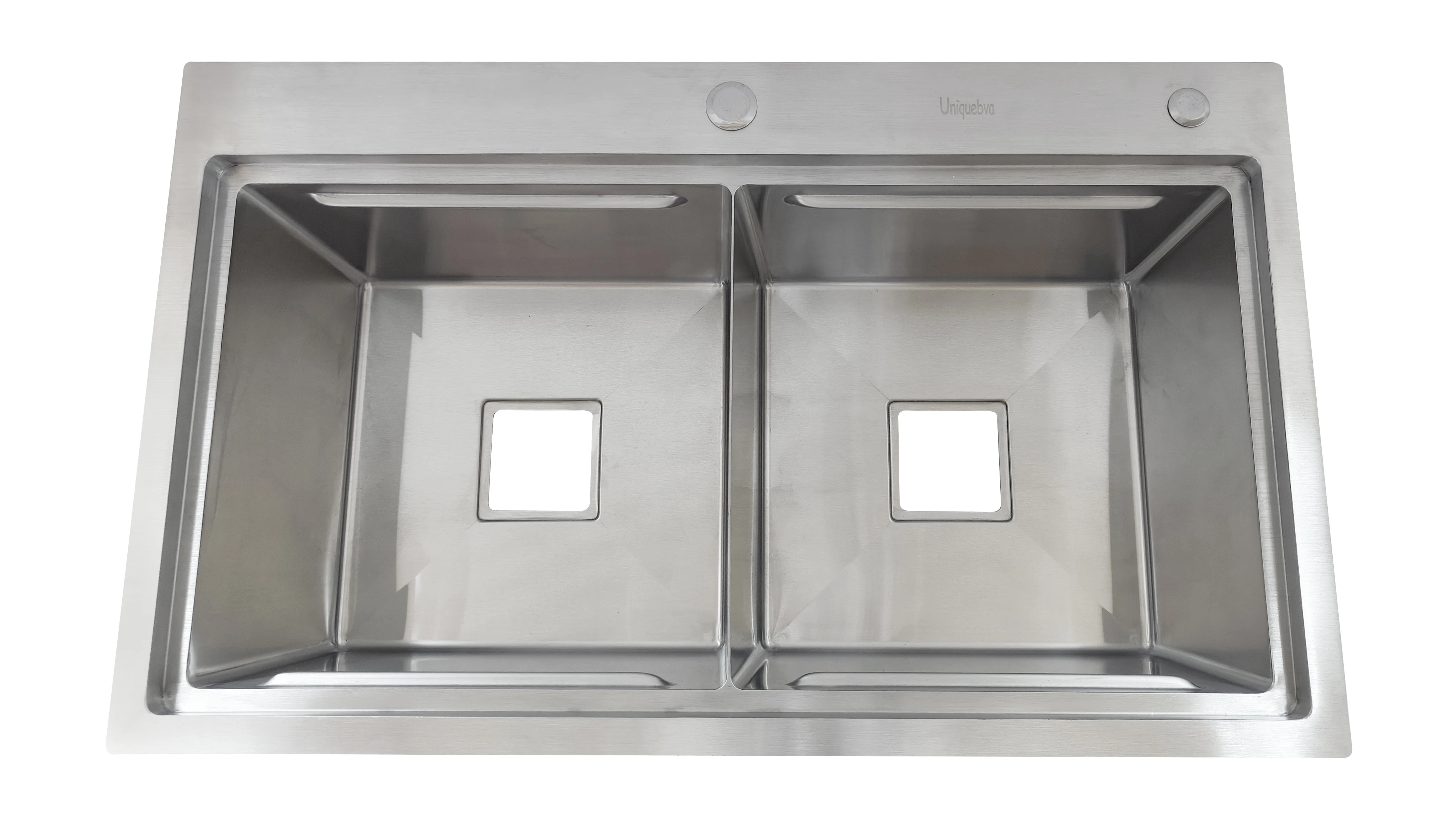 Commercial farmhouse luxury kitchen sink modern black base smart function handmade double bowl single bowl style