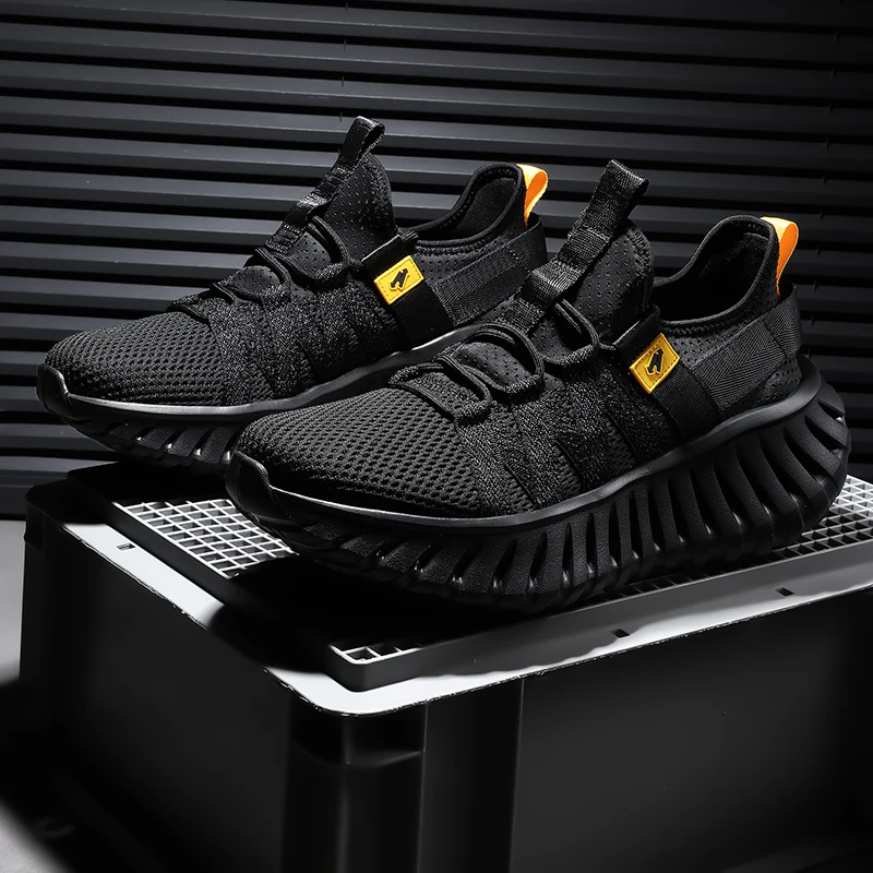New Men's Sneakers Thick Sole Comfortable Casual Shoes Lightweight Breathable Fashion Running Shoes Luxury Male Tenis Masculino