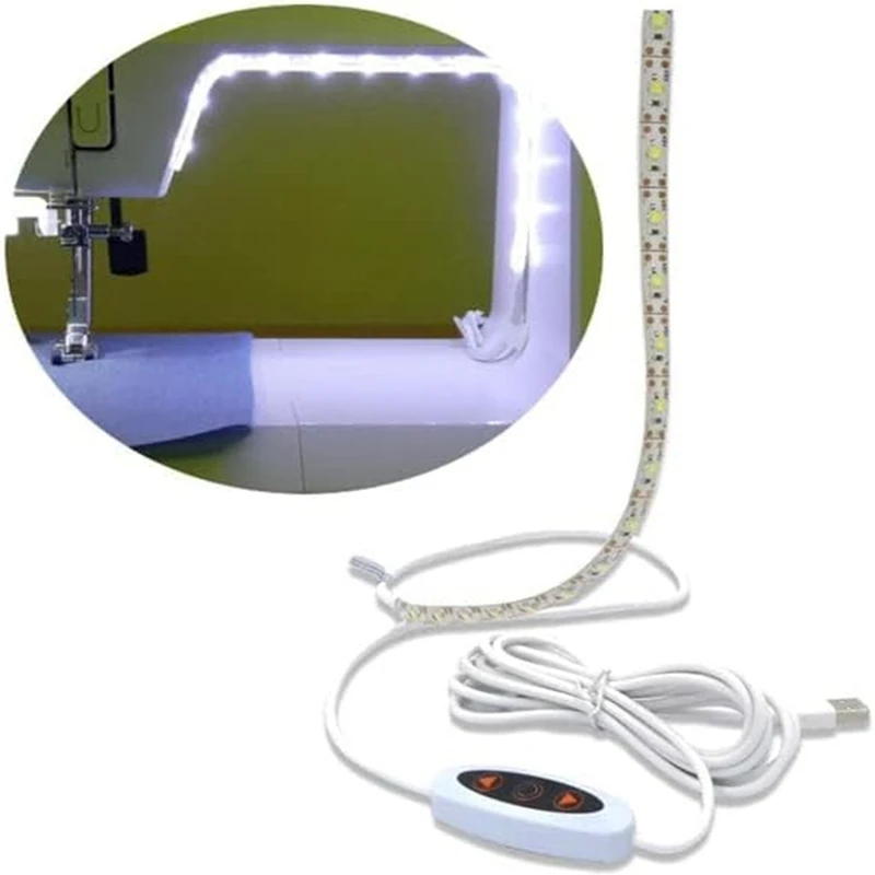 

A93G Sew Sewing Machine Light Strip,12Inch USB LED Light Strip Dimmable,White Lights For Brother,Janome,Babylock US Plug