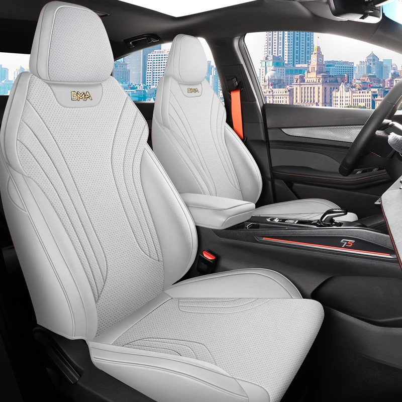 All Inclusive Leather Auto Seat Covers 5 Seater Compatible With Geely Coolray 2023 2024 2025 2026 Dustproof Car Interior Protect