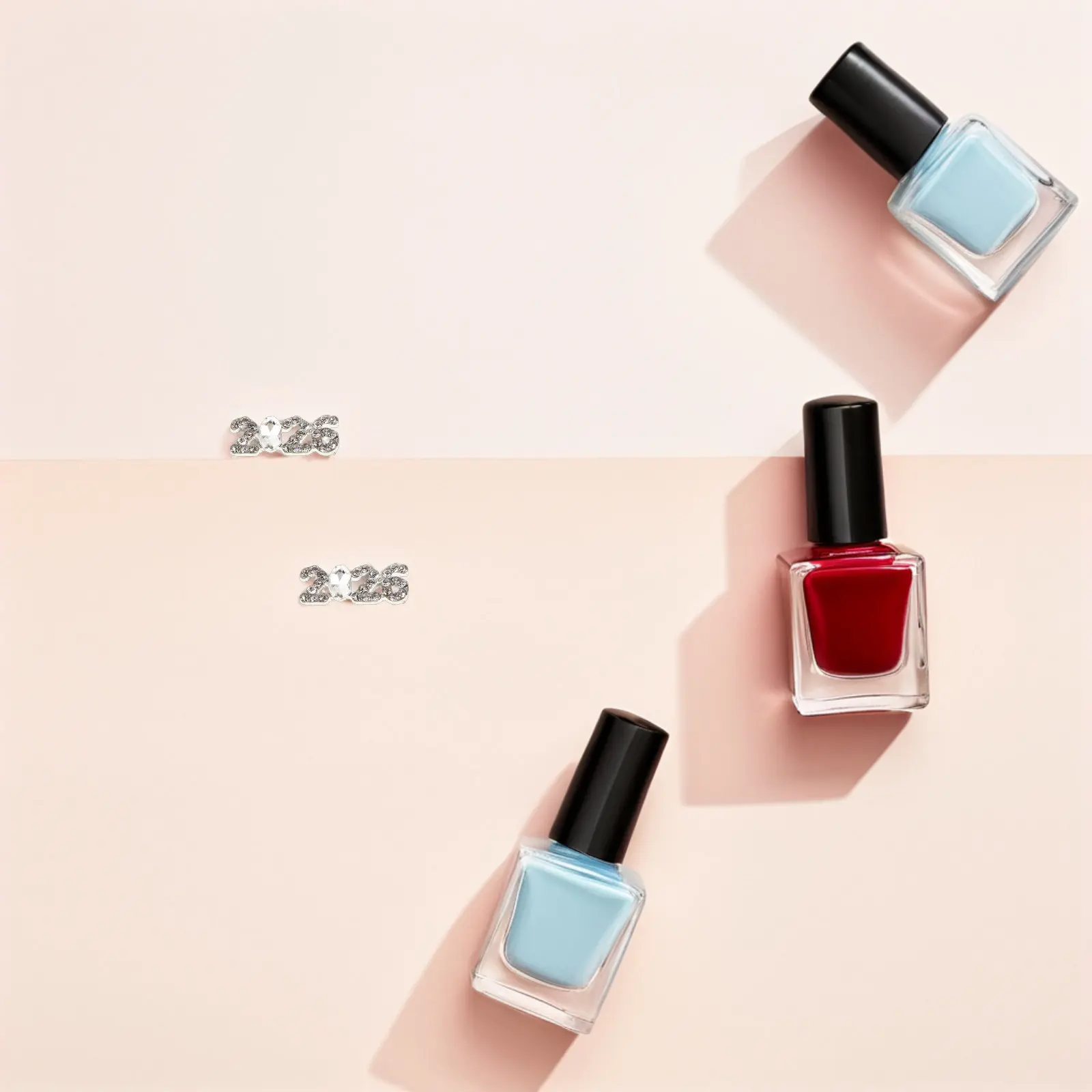 

40 шт. стразы-цифры для ногтей, декоративные элементы 2026, плоские стразы для нейл-арта, аксессуары для рукоделия