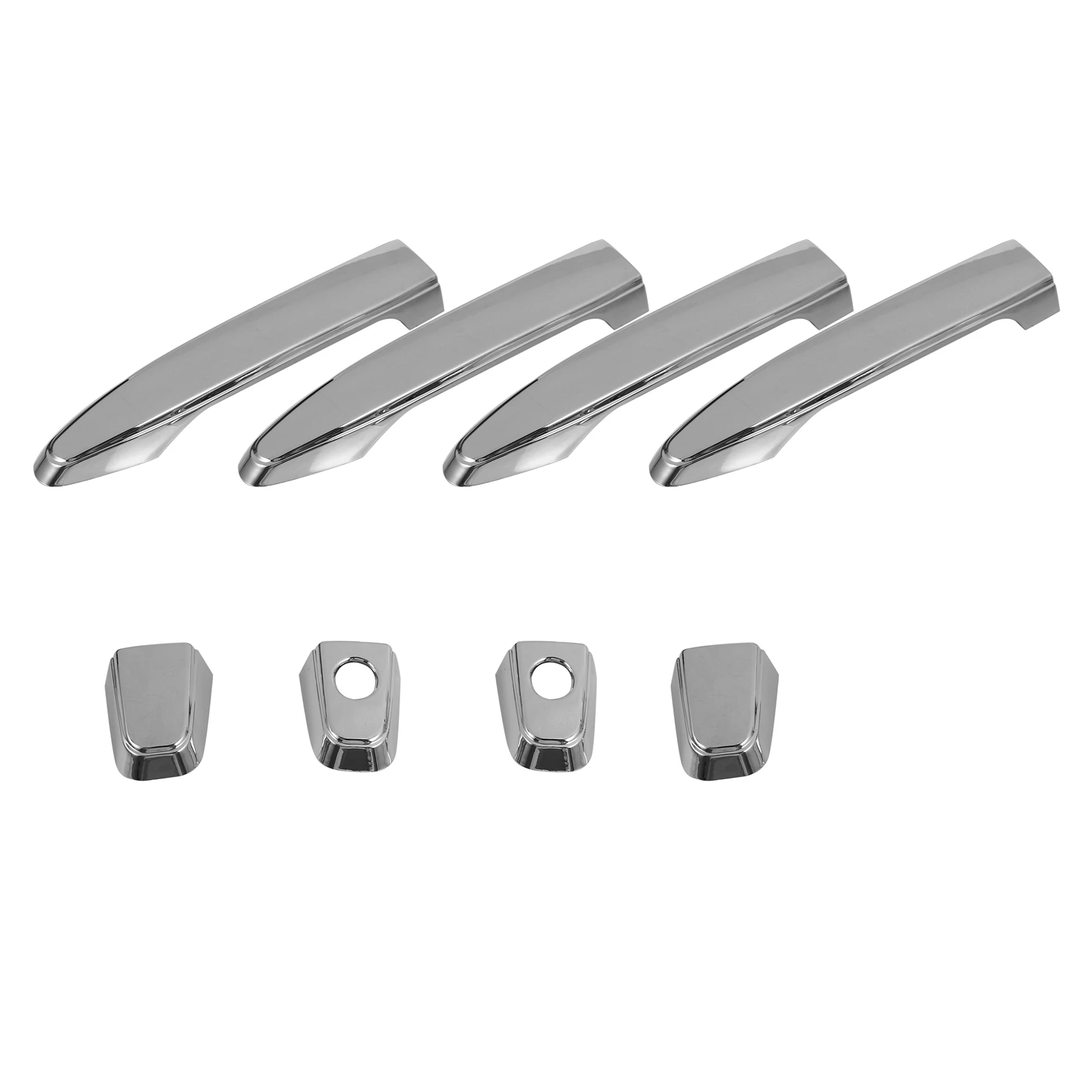 4Pcs Car Chrome Door Handle Cover Trim Sticker Overlays for Toyota Land Cruiser Prado 120 J120 LC120 2003-2009