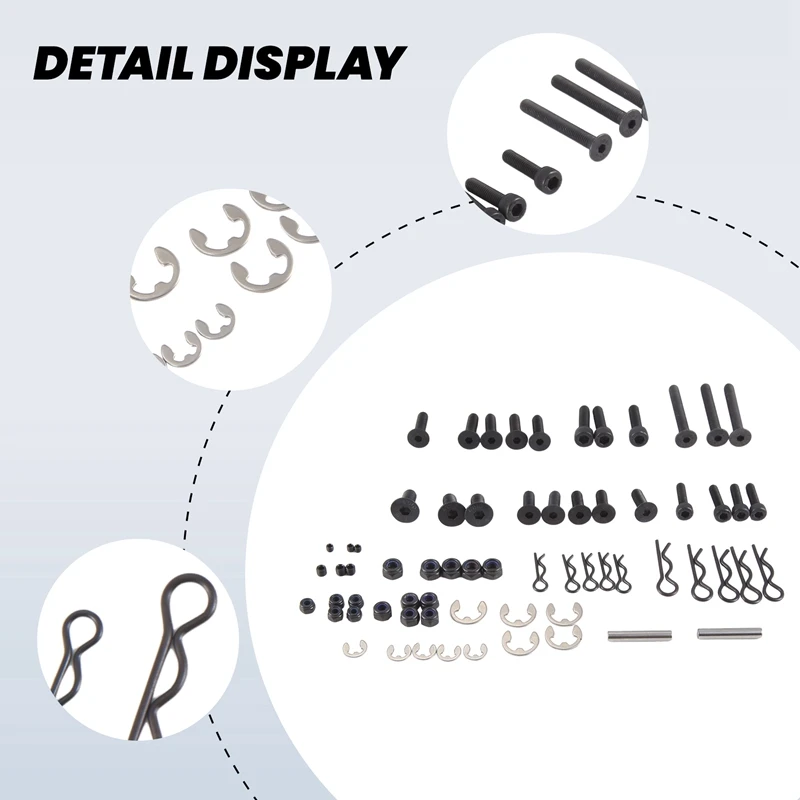 Screw Repair Set Repair Kits for 1/5 Baja 5B Parts Rovan Km Rc Car-690111-DTB1