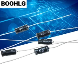 10PCS ELUM 10uf 50v horizontal axial polarized aluminum electrolytic capacitor 50v 10uf 5X13mm
