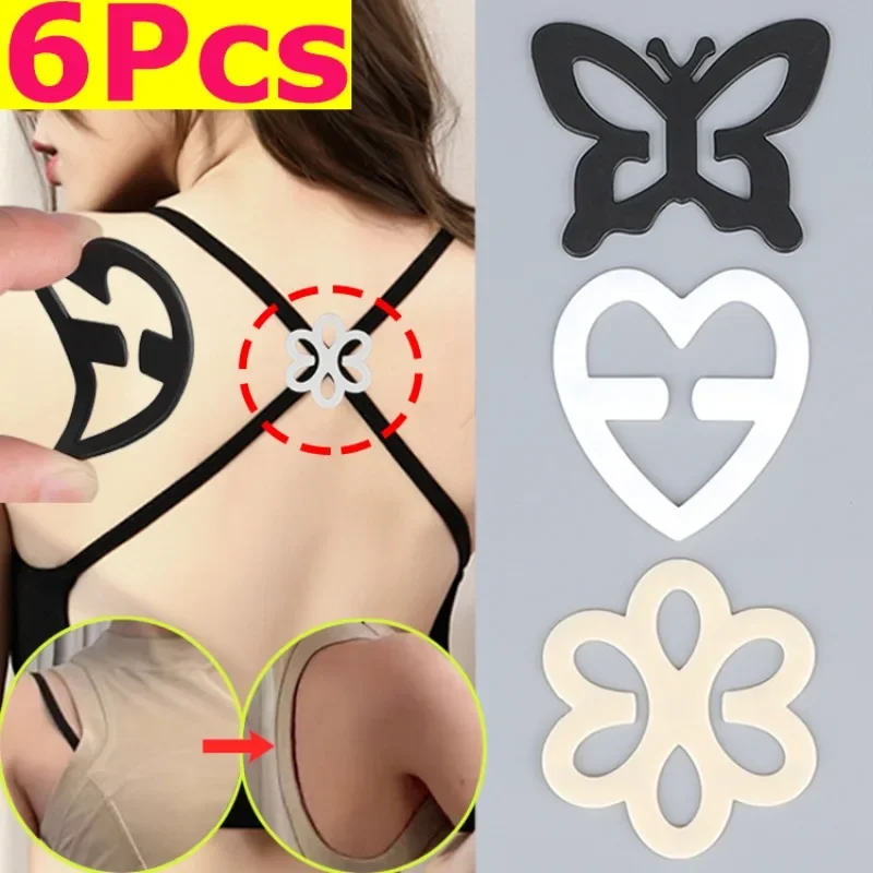 Non-slip Bra Buckle Underwear Back Shoulder Strap Cross Holders Various Shapes of Clips women's Underwear Accessories