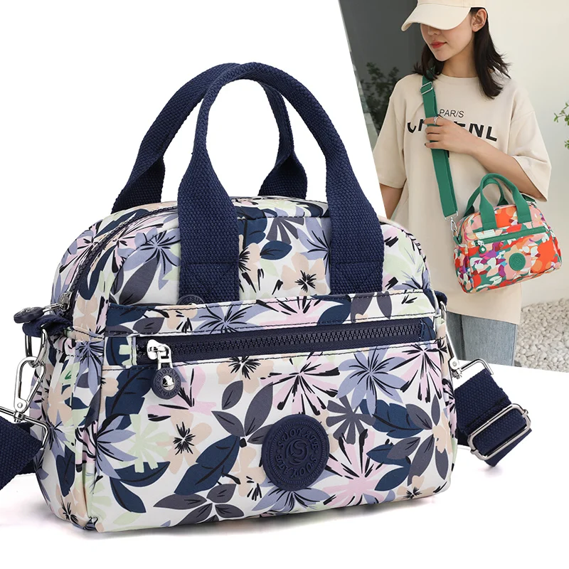 European fashion Style Shoulder Crossbody bags for women Female Printed Flower Ladies hand Messenger bags Mother\'s Mobile Bag