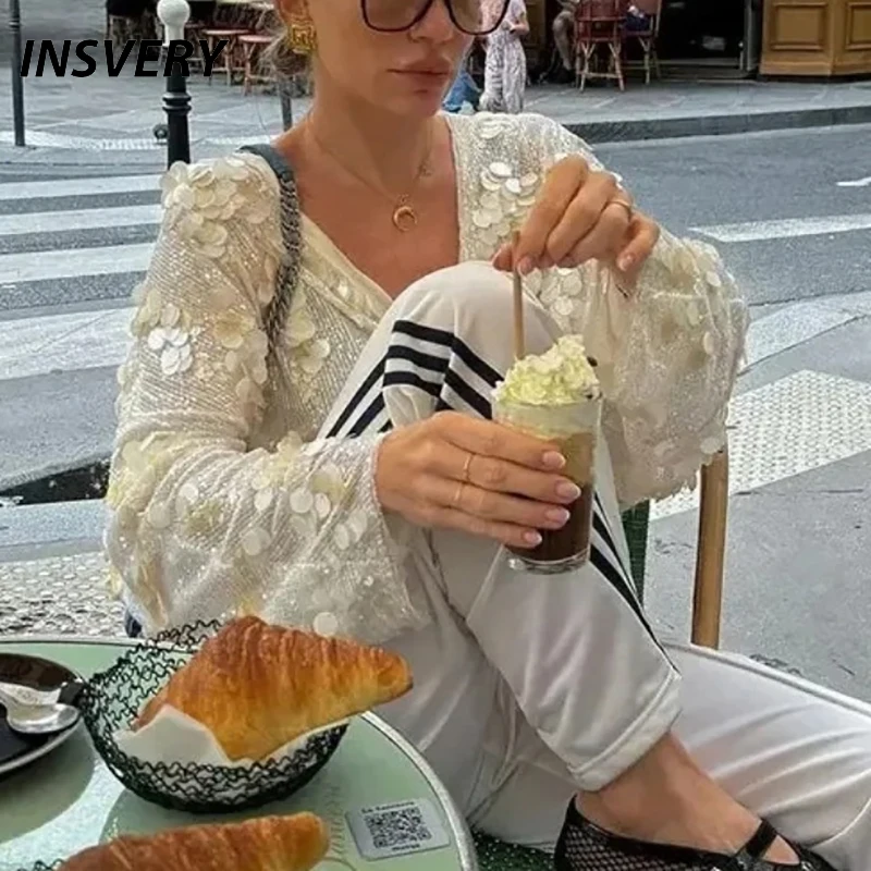 

Женская элегантная куртка с блестками, женская модная верхняя одежда с v-образным вырезом и длинными рукавами, женский сексуальный свободный кардиган на шнуровке, праздничная одежда
