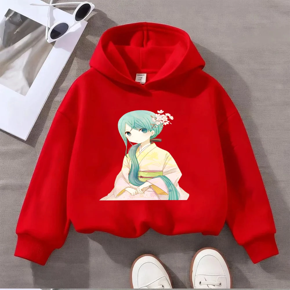 هاتسون ميكو هاراجوكو نمط مطبوع المرأة هوديي كم طويل عادية فضفاض البلوز البلوز موضة الشارع الشهير #4