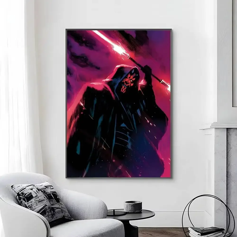 Vintage-Filmplakate mit Darth V-Vaders Y-Yodas, selbstklebend, wasserfest, ideal für die Dekoration von Wohnzimmer, Schlafzimmer, Bar – Detail 8