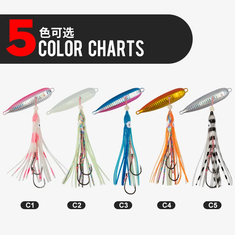 الهوس J25 40 جرام-200 جرام قيعان Inchiku بطيئة غرق الخريف الرقص الطعم المعدني الصلب المياه المالحة أعماق البحار مارلين القفز الصيد إغراء