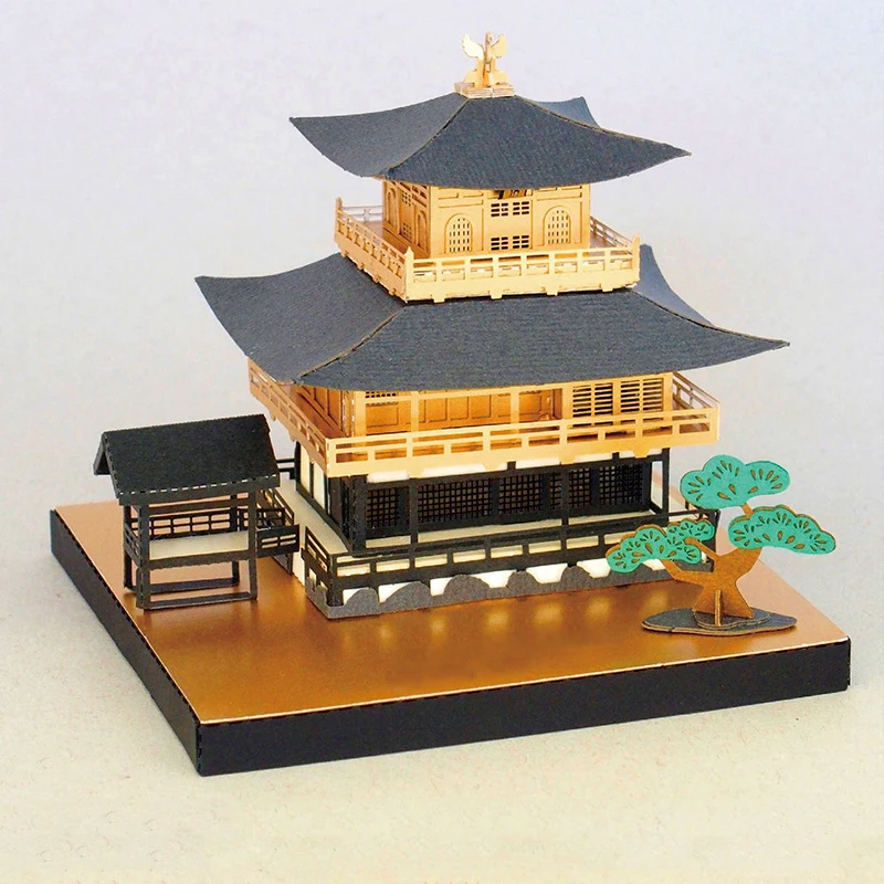 

3D бумажный пазл, модель Kinkaku-ji, строительные наборы, городской уличный вид, пазлы ноушванштейн, игрушки для детей, подарки на день рождения