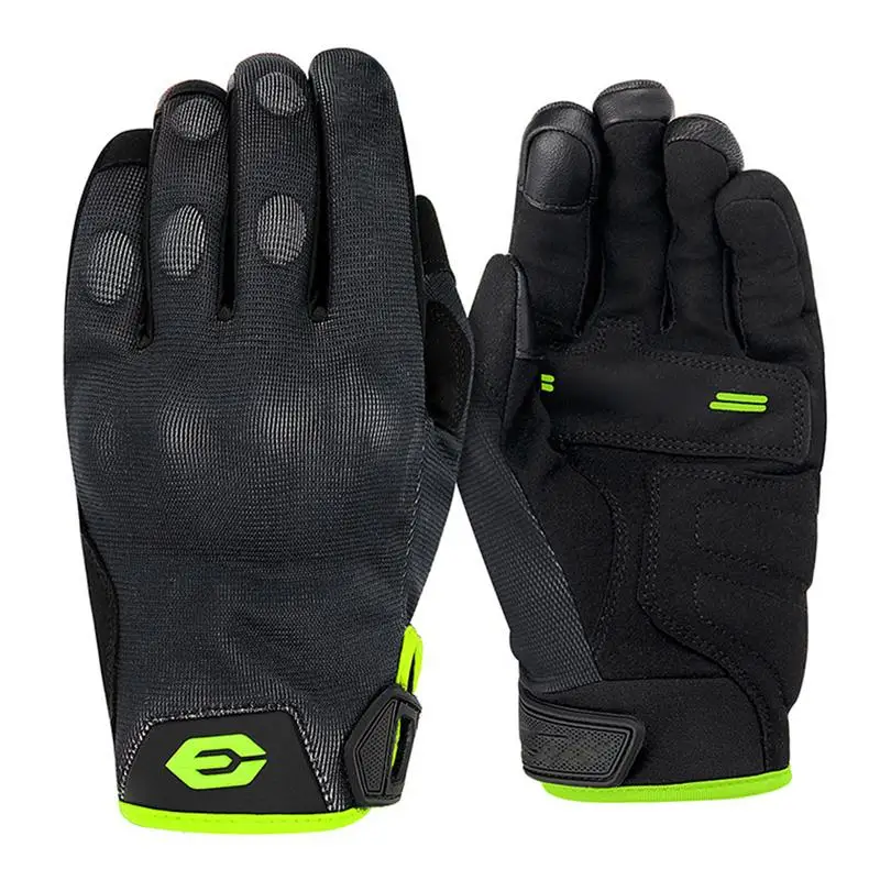 Breathable Motorcycle Gloves Summer Riding Gloves Touch Screen Dirt Bike Gear With Anti-Slip Grip Hard Knuckles Protection For