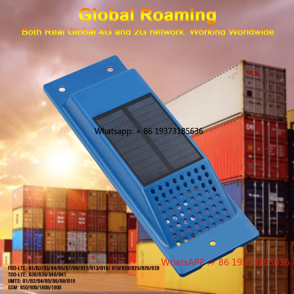 Professional NB-iot Custom Cheap Low Price GPS Tracker Global SIM 4G Container Solar Cargo Tracking Device Фото №3