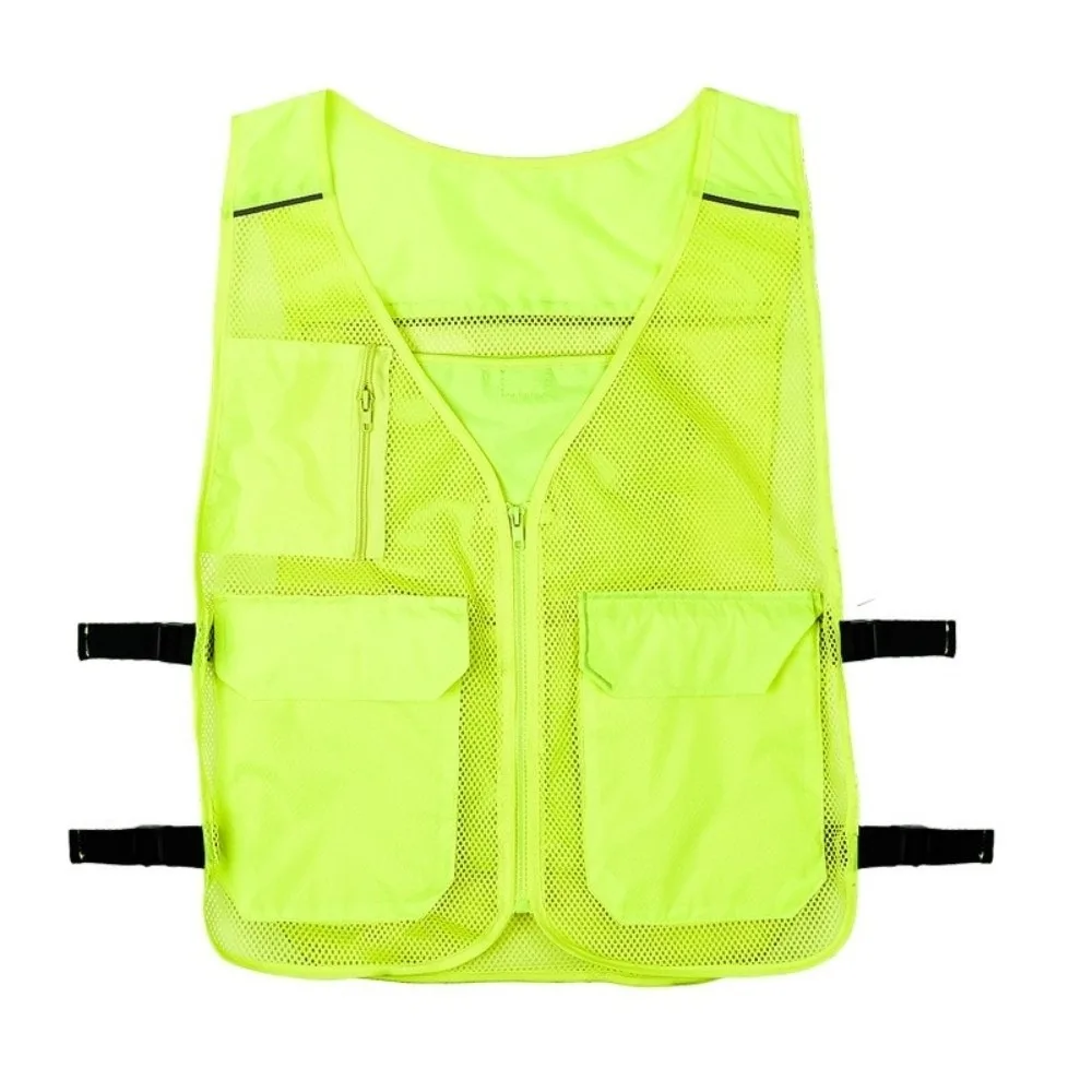Universal Size Cooling Vest with 4 Ice Packs Pockets High Temperature Resistance Water Cooling Vest Reflective Strip Design