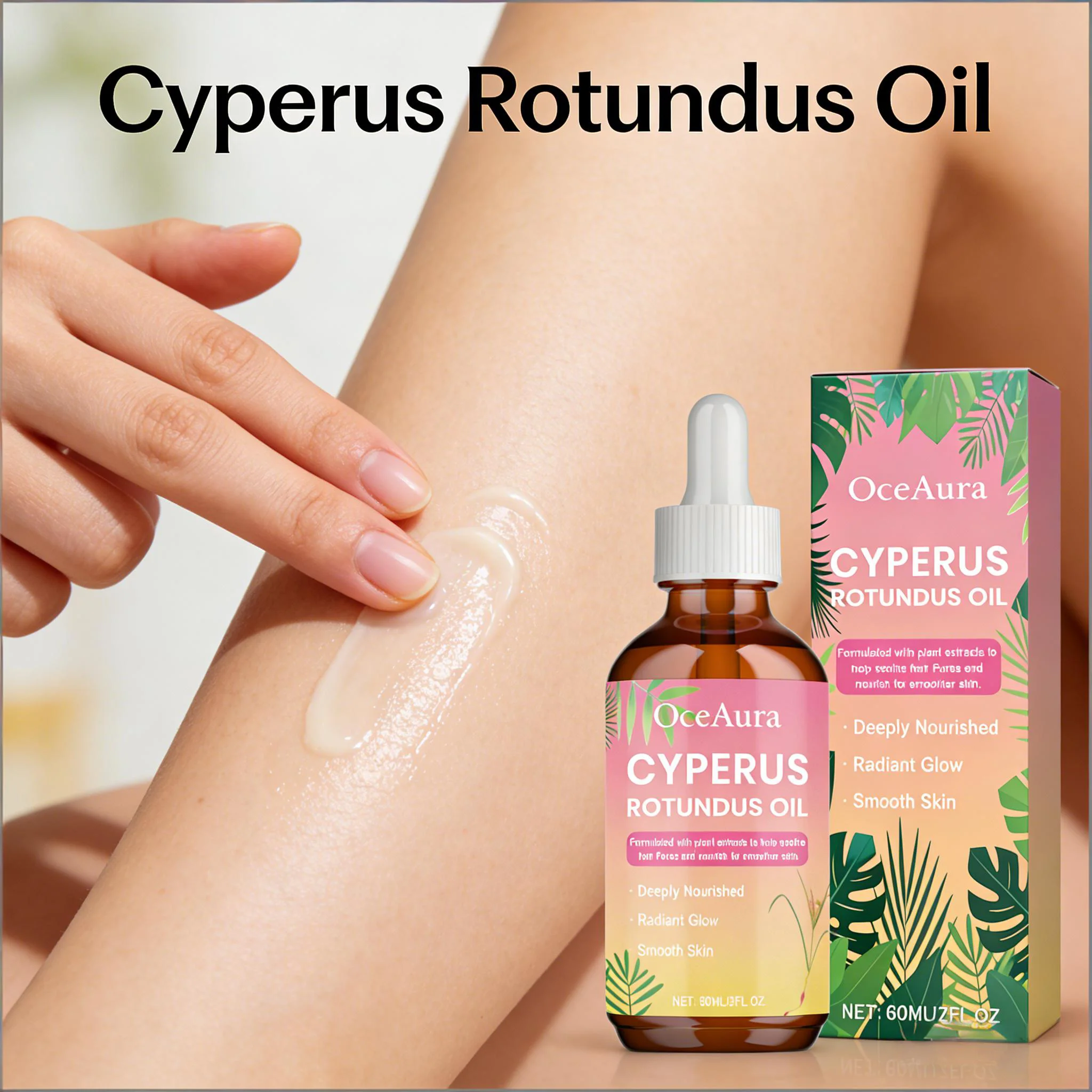 

Масло Cyperus Rotundus для удаления волос после кожи, успокаивающая эссенция, против сухости, грубое сужение пор, задержка роста волос, сыворотка после бритья