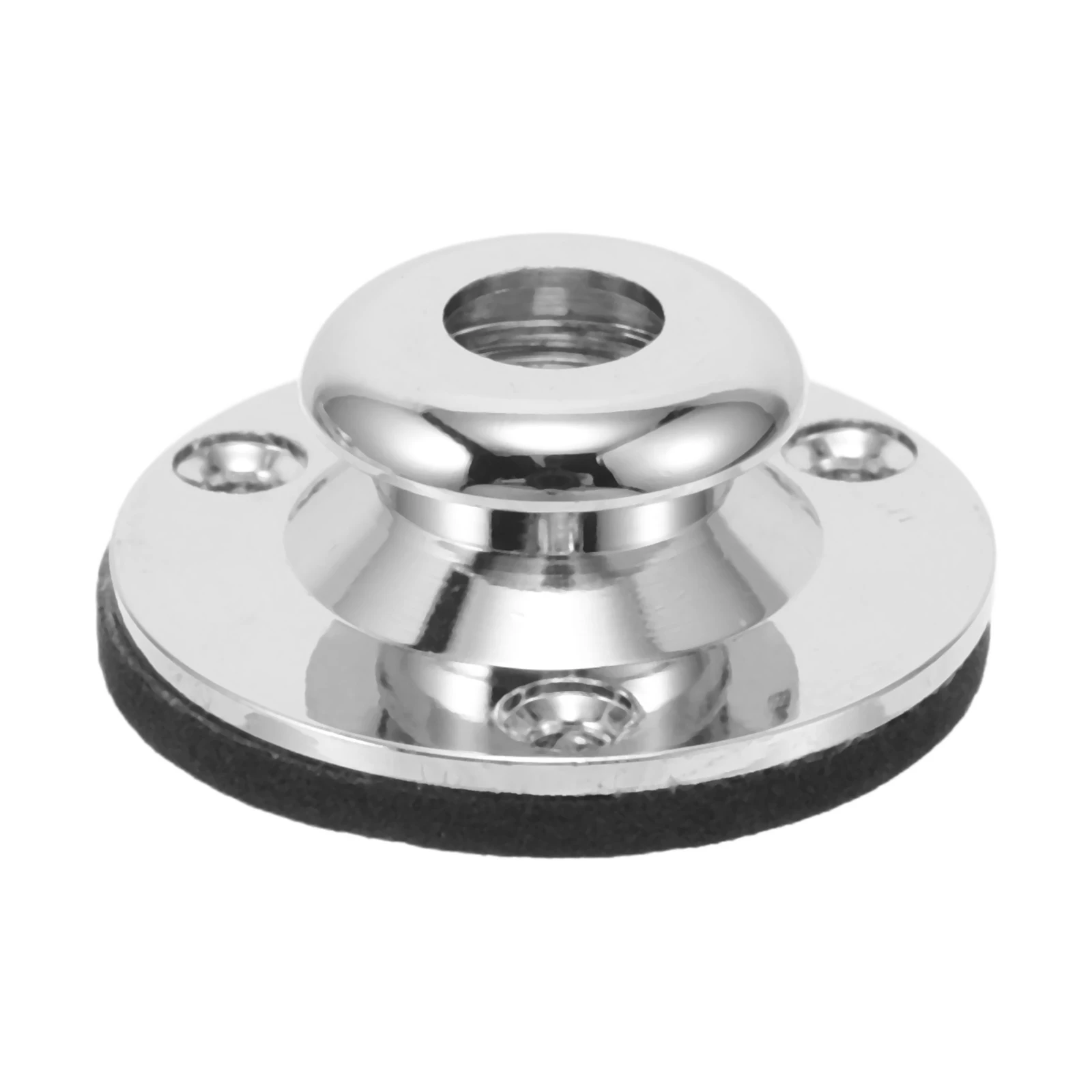 

1 set Electric Tail Pin Brass Component Bass Cover Silver Parts Three Hole Design Enhanced Tone Audio Signal Quality Versatile