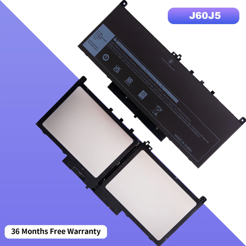 

J60J5 Аккумулятор для ноутбука DELL Latitude E7270 E7470 серии J60J5 R1V85 MC34Y 242WD 7,6 В 55 Втч