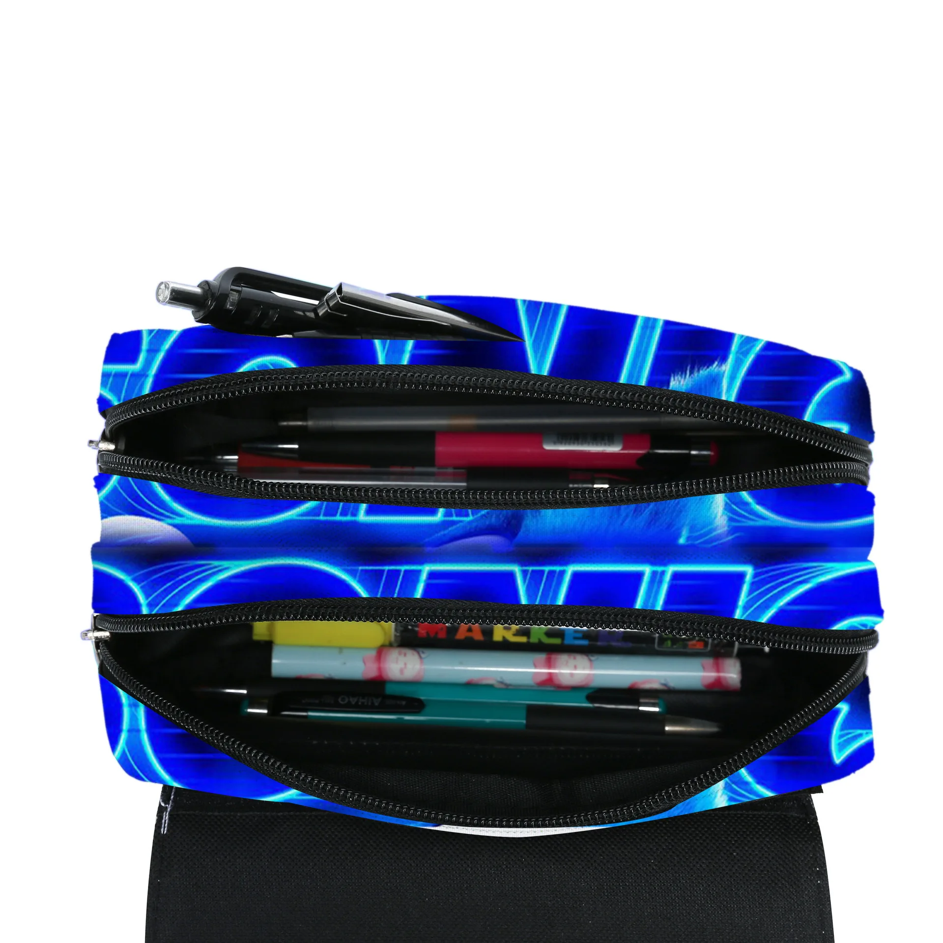 SONIC – trousse à crayons hérisson ombre, sac à dos d'école primaire, boîte à crayons de dessin animé, papeterie scolaire pour enfants, cadeau