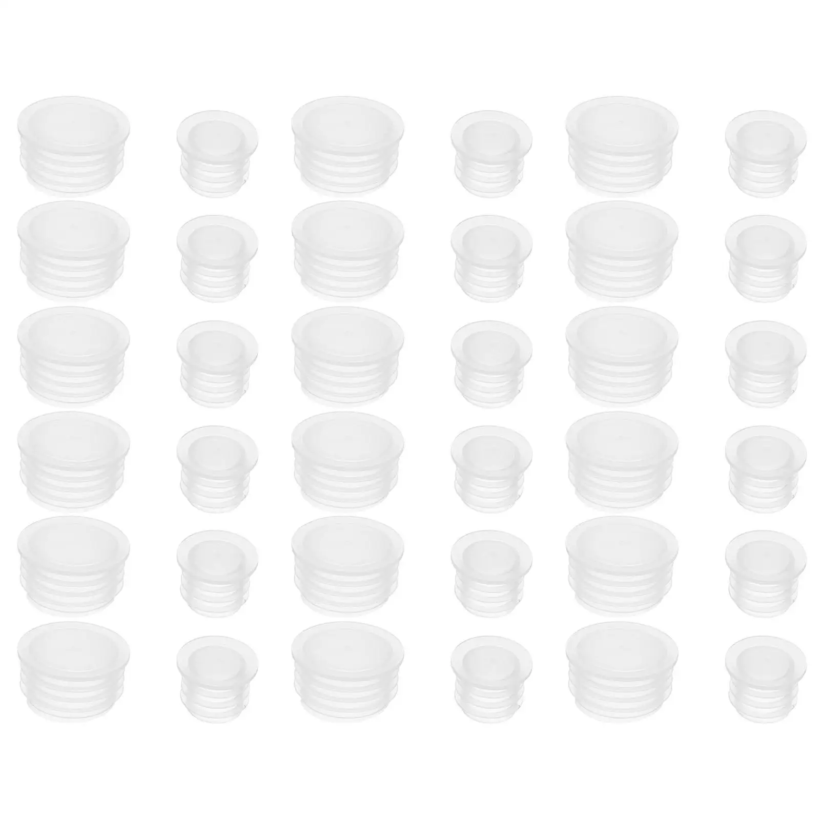 

200 Pcs Plastic Bottle Cap Replacement Lids White 3 Ring 10 16mm Size Leak Proof Protective Tops for Milk Juice Storage