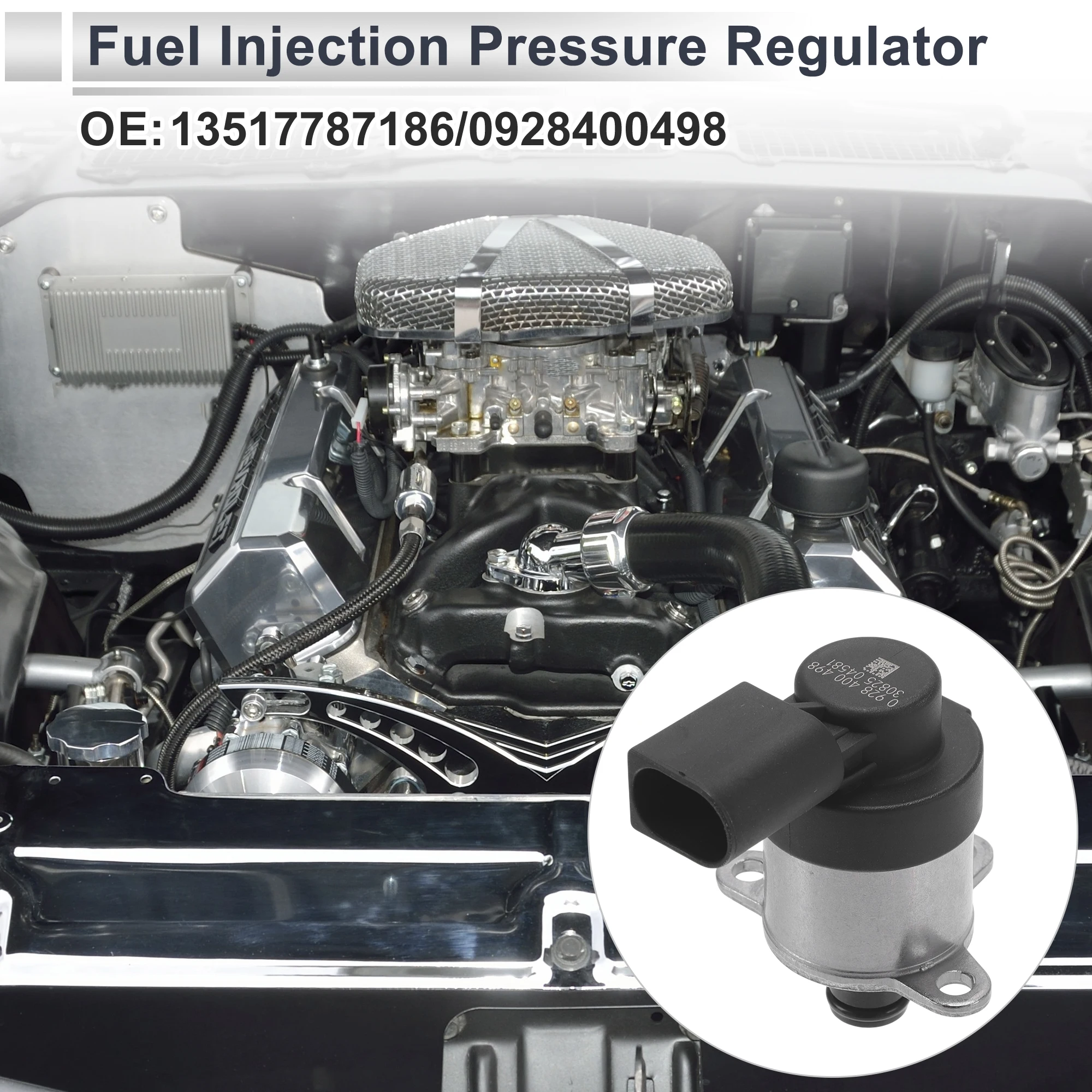 

UXCELL Fuel Pressure Regulator for Bmw 5 No.13517787186 Metal 20-70 Psi