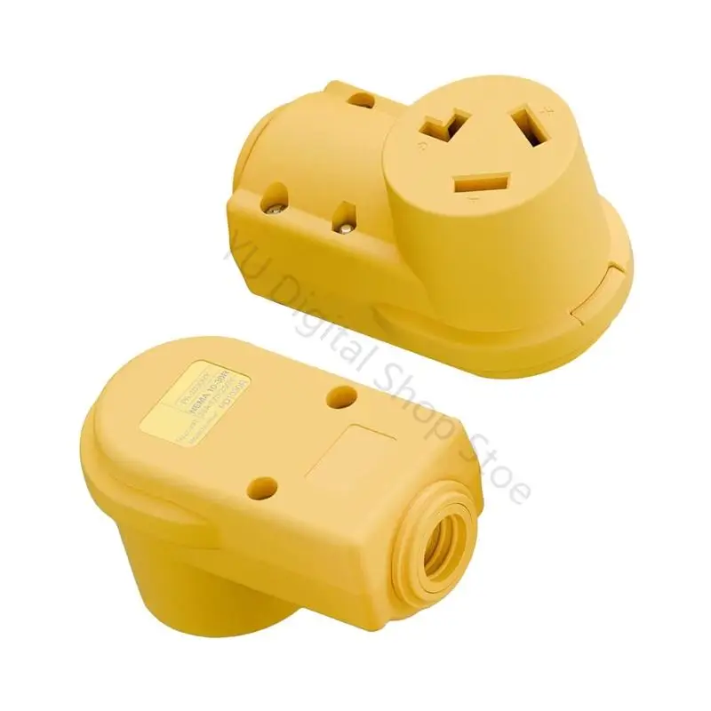 96BA Industrial NEMA 10-30R Electrical Receptacle Handle 7500W 125V/250V for Outdoor