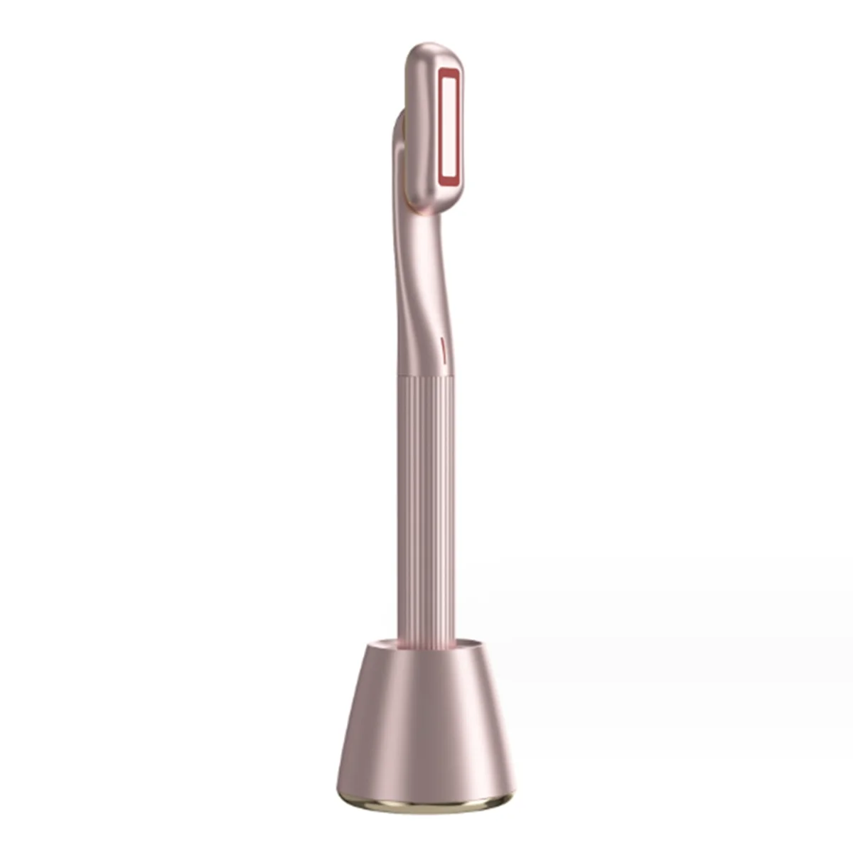 Calor terapêutico massagem facial luz led vermelha 4 em 1 ferramenta de cuidados com a pele varinha reduzir rugas anti-envelhecimento ferramentas de cuidados faciais (rosa)