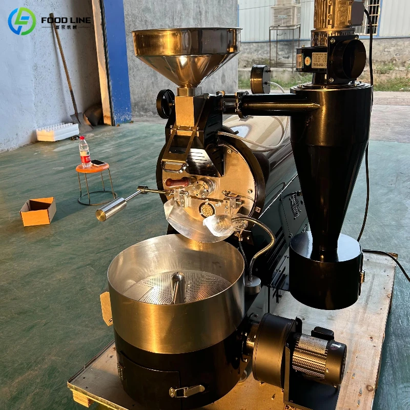 Customized Professional 1kg 2kg 3kg Coffee Roaster Sample Baking Coffee Roasting Machine Space Saving Coffee Bean Roaster view 5