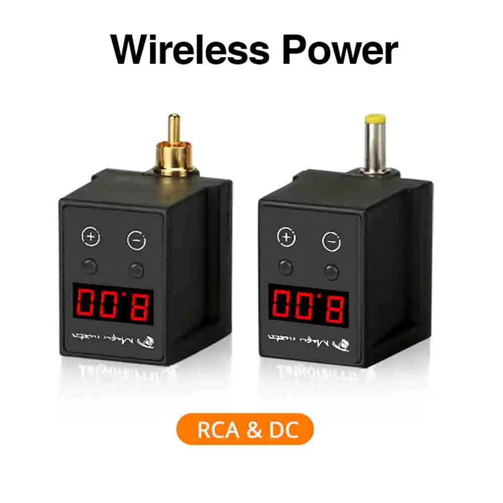 

Rechargable Mini Wireless Tattoo Power Supply For Tattoo Machine Pen RCA & DC Plug Battery Type-C Rapid Charging Tattoo Supplies