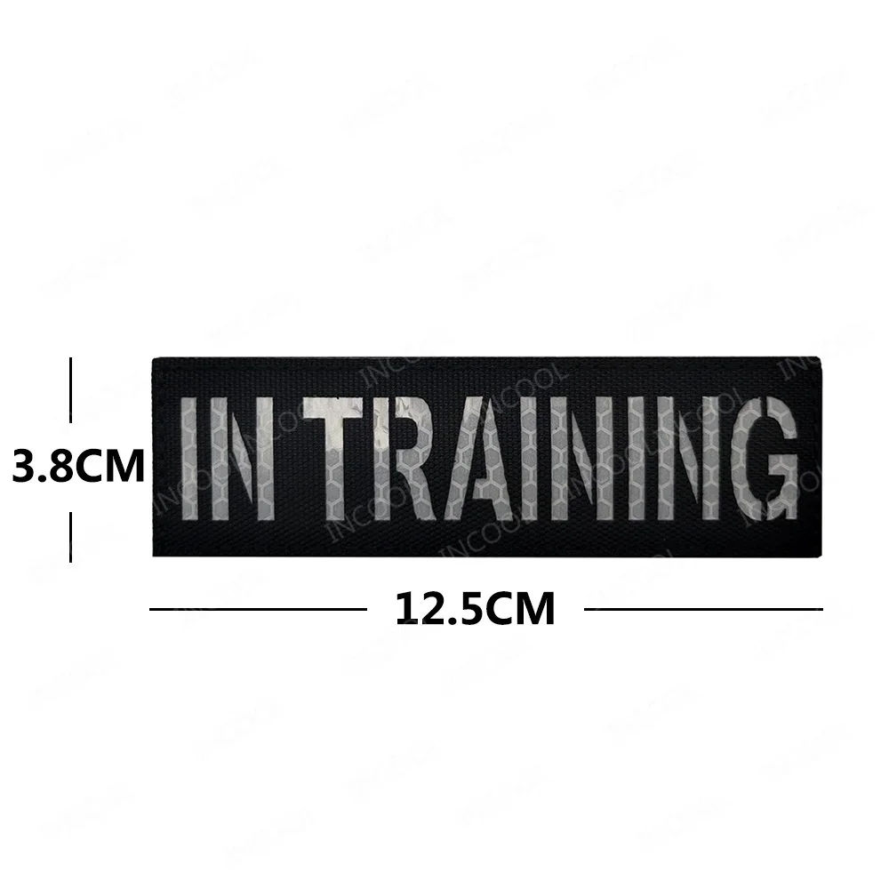 Dog In Training Working Glow In Dark Reflective Infrared K9 Patch SAR Best Friend ricamo distintivi per imbracatura gilet Pet