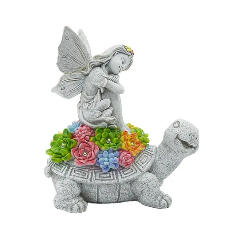 

Solar Turtle Waterproof Solar Garden Statue Lawn Ornaments Cute Turtle Figurines With LED Lights For Outdoor Garden Decoration