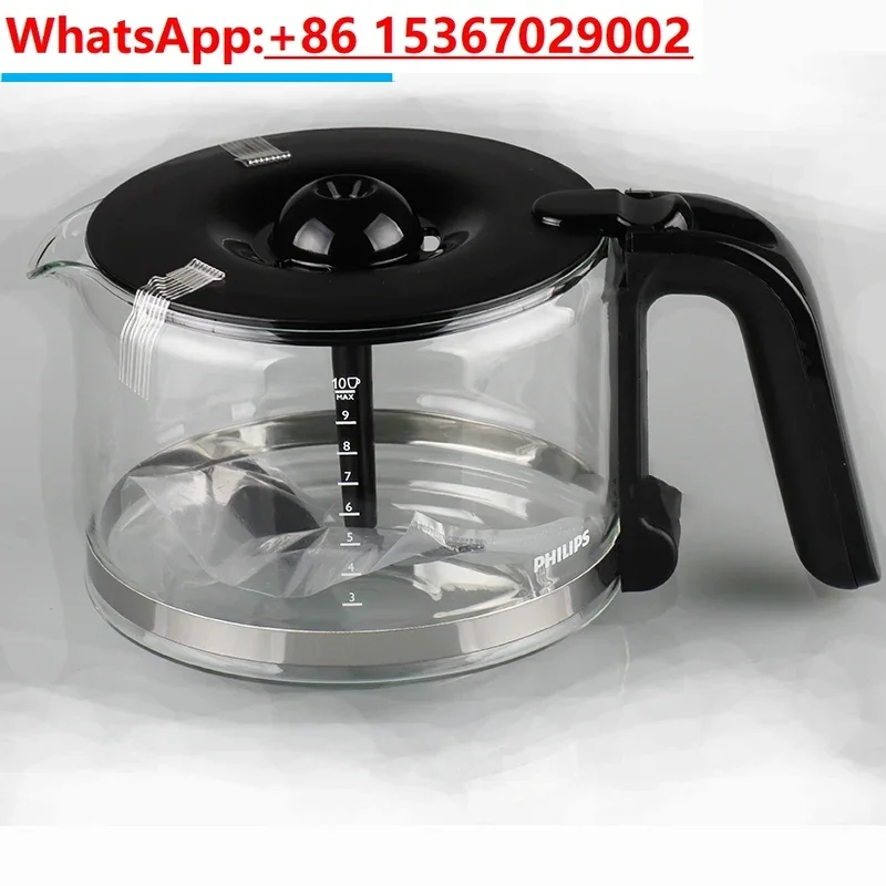 Coffee Maker Glass Jug for  HD7761 HD7762 HD7765 HD7766 HD7767 HD7768 HD7769 Coffee Maker Spare Parts Accessories