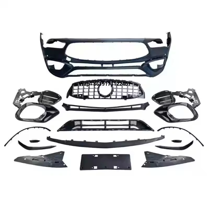 

W118 CLA45 Style Full Front Bumper PP Body Kit for CLA Class W118 CLA200 CLA250 CLA300 Car Bumper with Grille