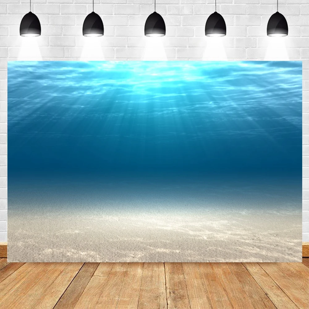 Underwater World Photography Backdrops Ocean Undersea Seabed Fish Coral Aquarium Fish Tank Baby Portrait Background Photo Studio