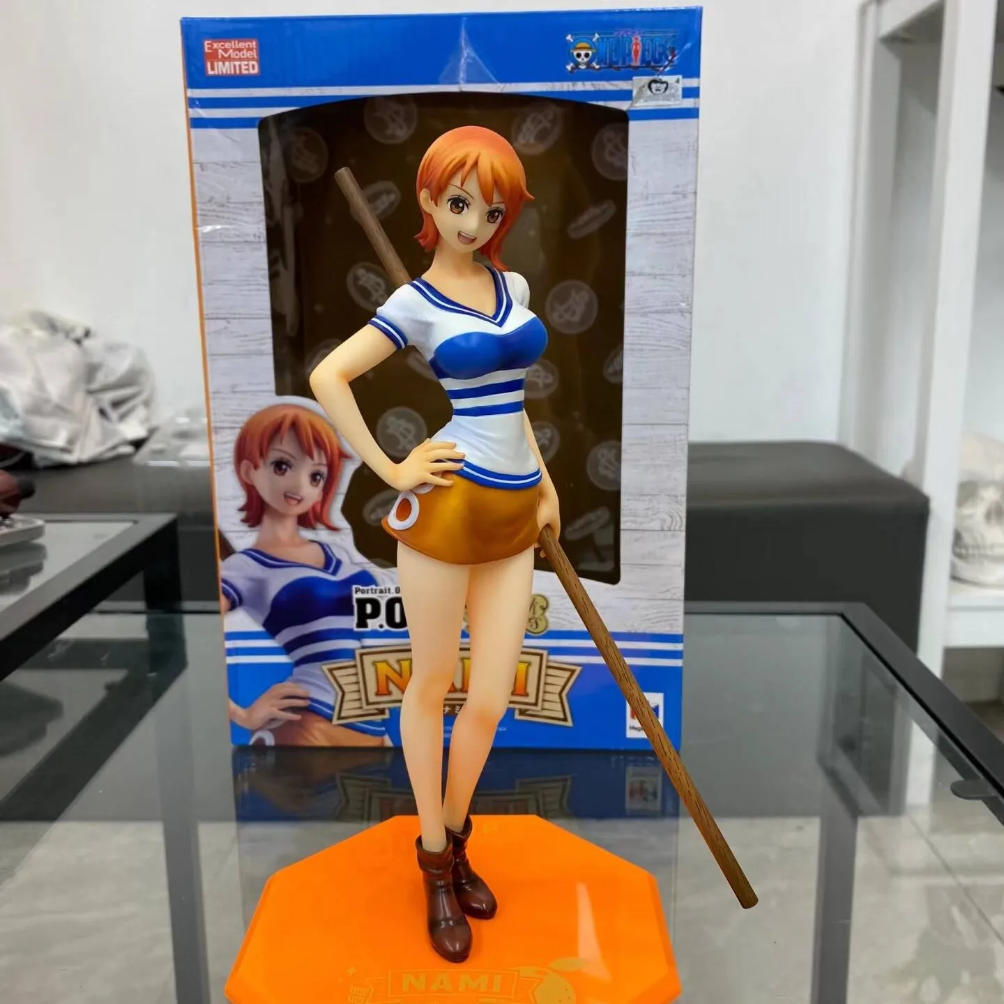 

Original Megahouse One Piece Nami Figure Playback Pop Nami Memories Action Figure Anime Collection Model Statue Doll Toy Gift