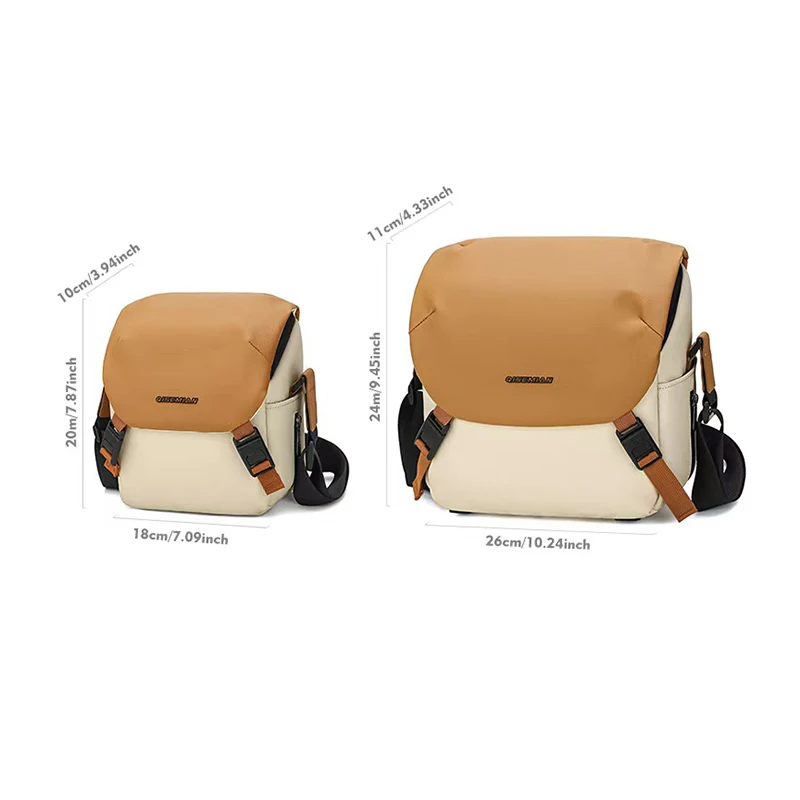 Spring new color blocking shoulder camera bag outdoor casual photography bag casual crossbody DSLR bag fashionable camera bag