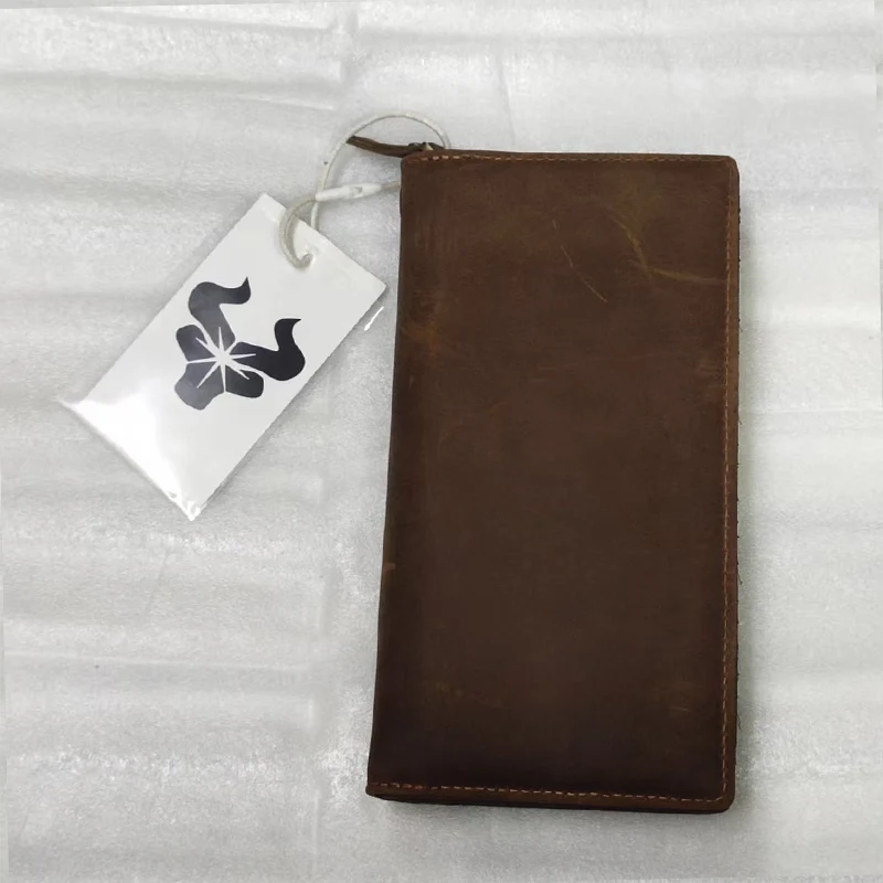 Leather  Calling card case Slim  RFID Blocking Card Protector Pop Up Credit Card Wallets for Men