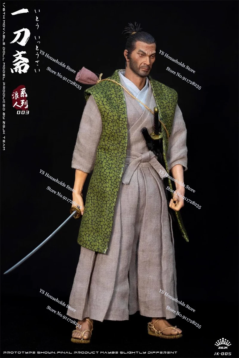 ZGJKTOYS JK-005 1/6 Ito Ichinosa Japanese Sword Master Man Action Figure Samuaril Cloth 12