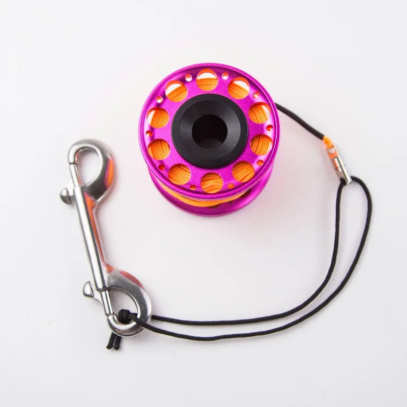 SMB Aluminum Alloy 30 Meter Scuba Free Diving Rope Device, Color Spool Equipment, Elephant Pulling Buoy