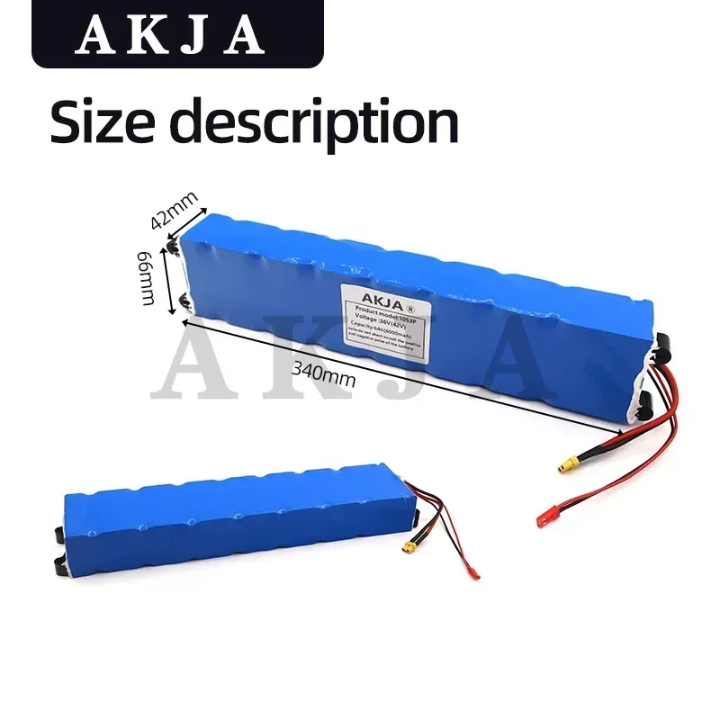 Air Rapid Transit 36V 6Ah 10S3P 18650 Lithium Battery Pack 20A BMS Suitable for Xiaomi PRO Bicycle Kick Scooter