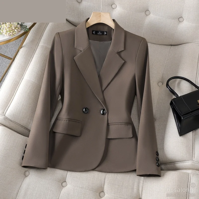 Women Jacket 2024 New Korean Spring Autumn Solid Ladies Office Wear Blazer Coat Versatile Elegant Female Suit Jacket Outerwear