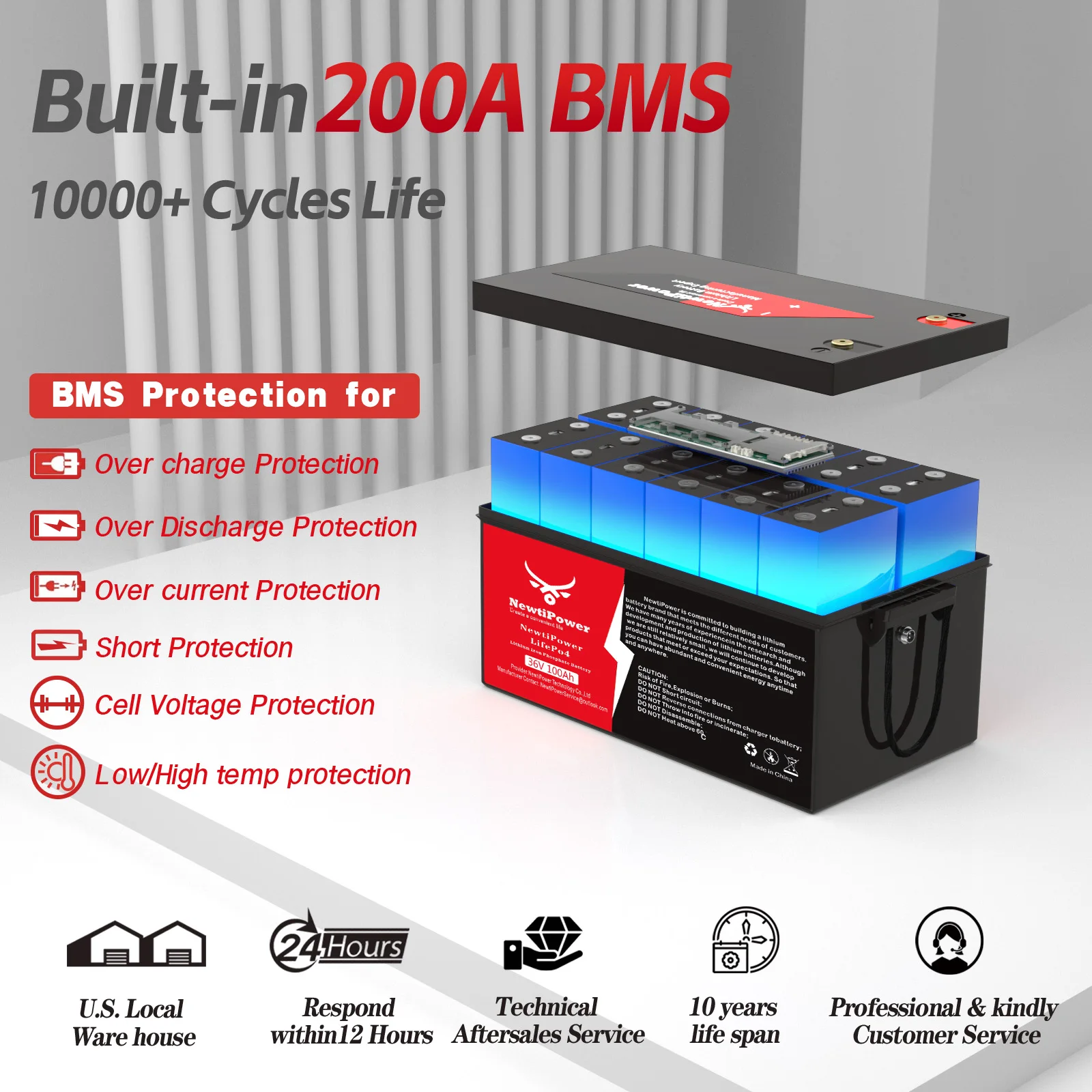 36V 100Ah LiFePO4 리튬 배터리 200A - Lifepo4 Battery 36V 100Ah 리뷰 및 가격