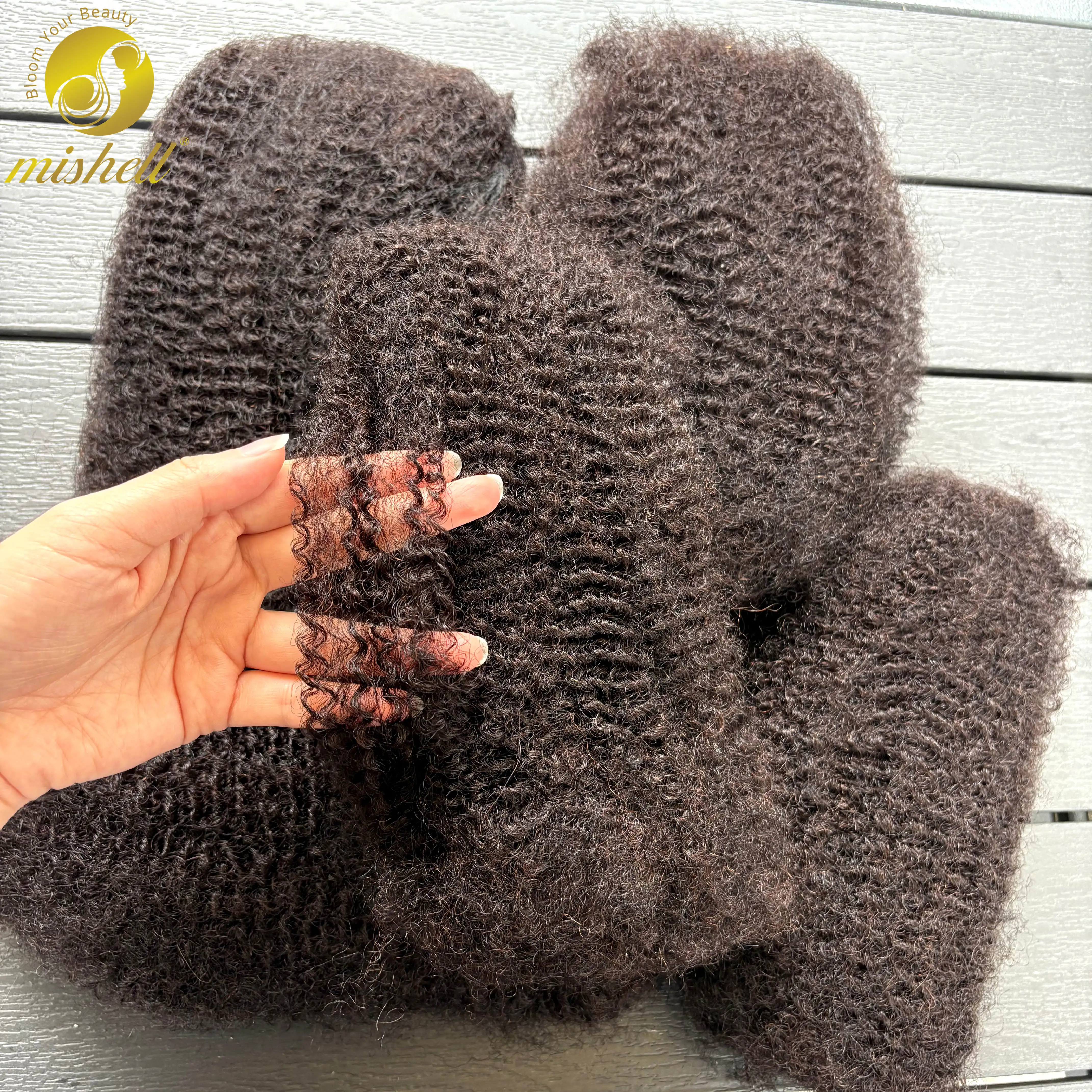 10-18 Zoll 50 g/Packung natürliche 4C Afro Kinky Curly Bulk Echthaarverlängerungen kein Schuss brasilianische Remy Bulk für Locs Flechthaar