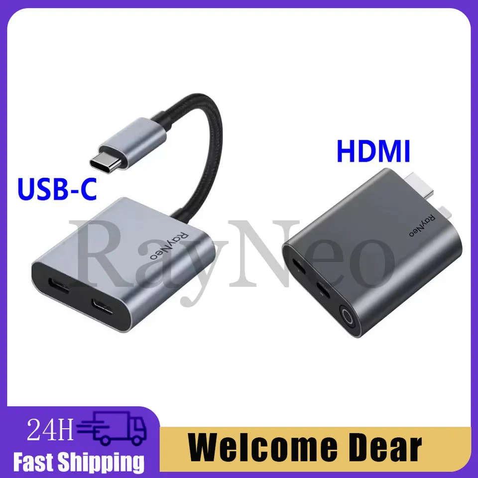 RayNeo ARグラス用HDMI充電アダプターと充電コンバーター、Rayneo HDMI