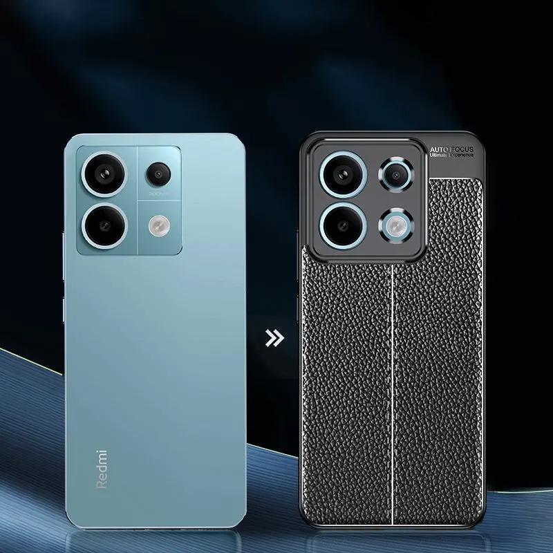 Dla Redmi Note 13 Pro 5G Etui Redmi Note 13 Pro Pokrowiec odporny na wstrząsy TPU Miękki skórzany telefon Funda Bumper Dla Redmi Note 13 Pro