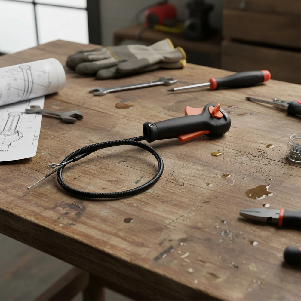 

Эргономичная ручка рычага дроссельной заслонки для обрезки газона Эргономичный дизайн уменьшает усталость Пластиковые металлические материалы для FS120