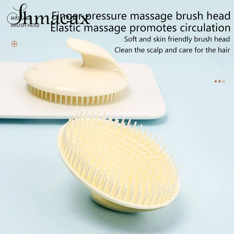 Fashion Shampoo Comb Silica Gel Head Massage Styling Tool Meridian Unblocking Hair Washing Tool