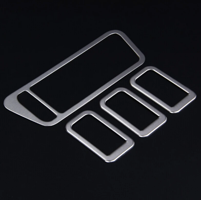 Car styling 4pcs/set Stainless Steel Door Window Button Frame Round Trim Covers For  Volkswagen Golf 7 MK7 Auto Accessories