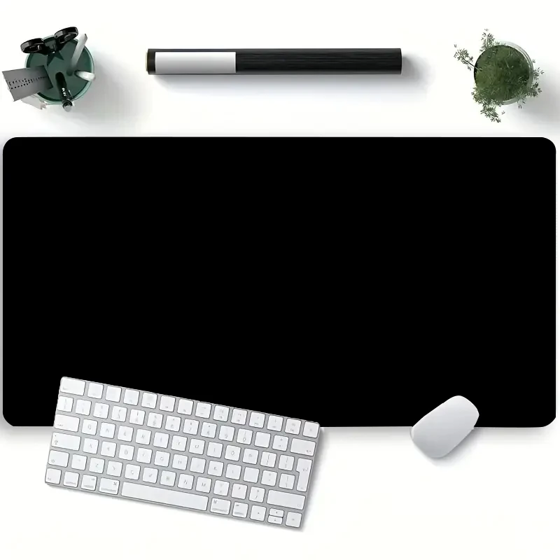 White and Black Mouse Pad Solid Color Gaming HD Mousepad XL Keyboard Pads Non-Slip Carpet Desk Mat Office Accessories Table Mats