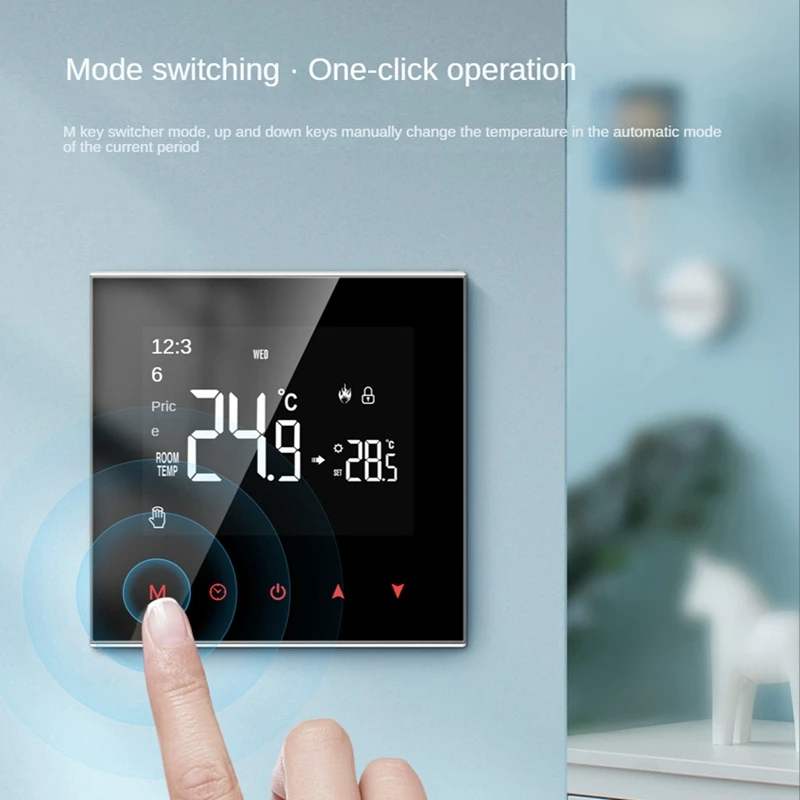 واي فاي الذكية ترموستات شاشة تعمل باللمس LCD ترموستات NWT100-16A التدفئة الكهربائية ترموستات ذكي