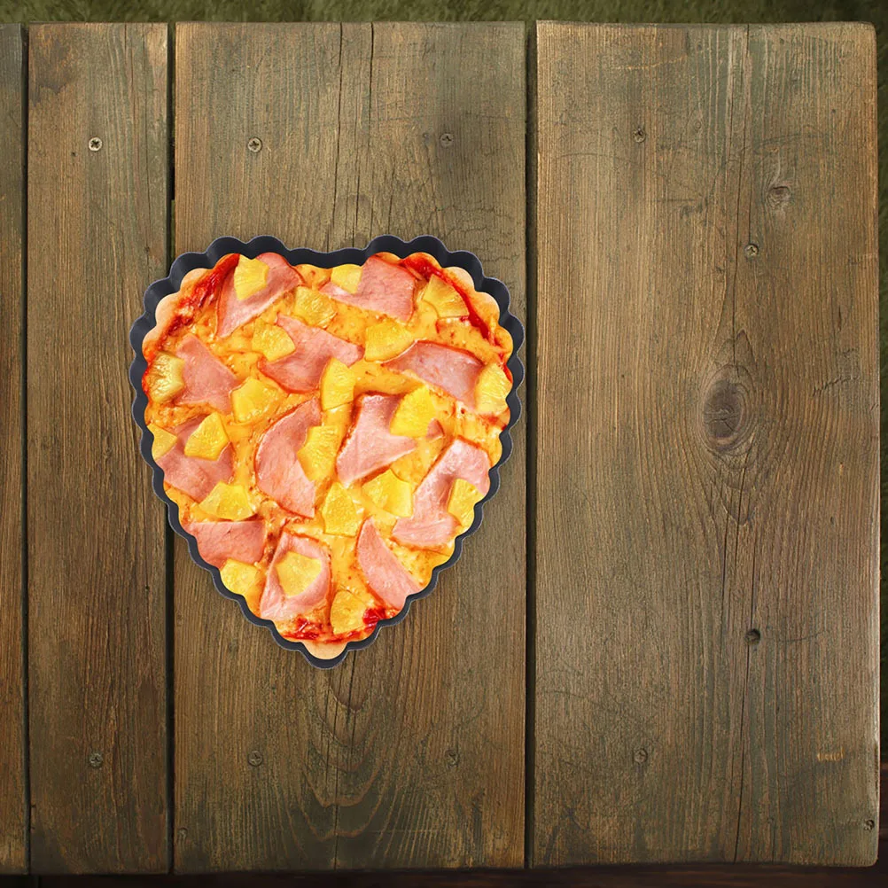 

6Pcs Heart Shaped Mini Tart Pans Carbon Steel Nonstick Removable Bottoms for Baking Cakes Pies Desserts Party Valentine Special